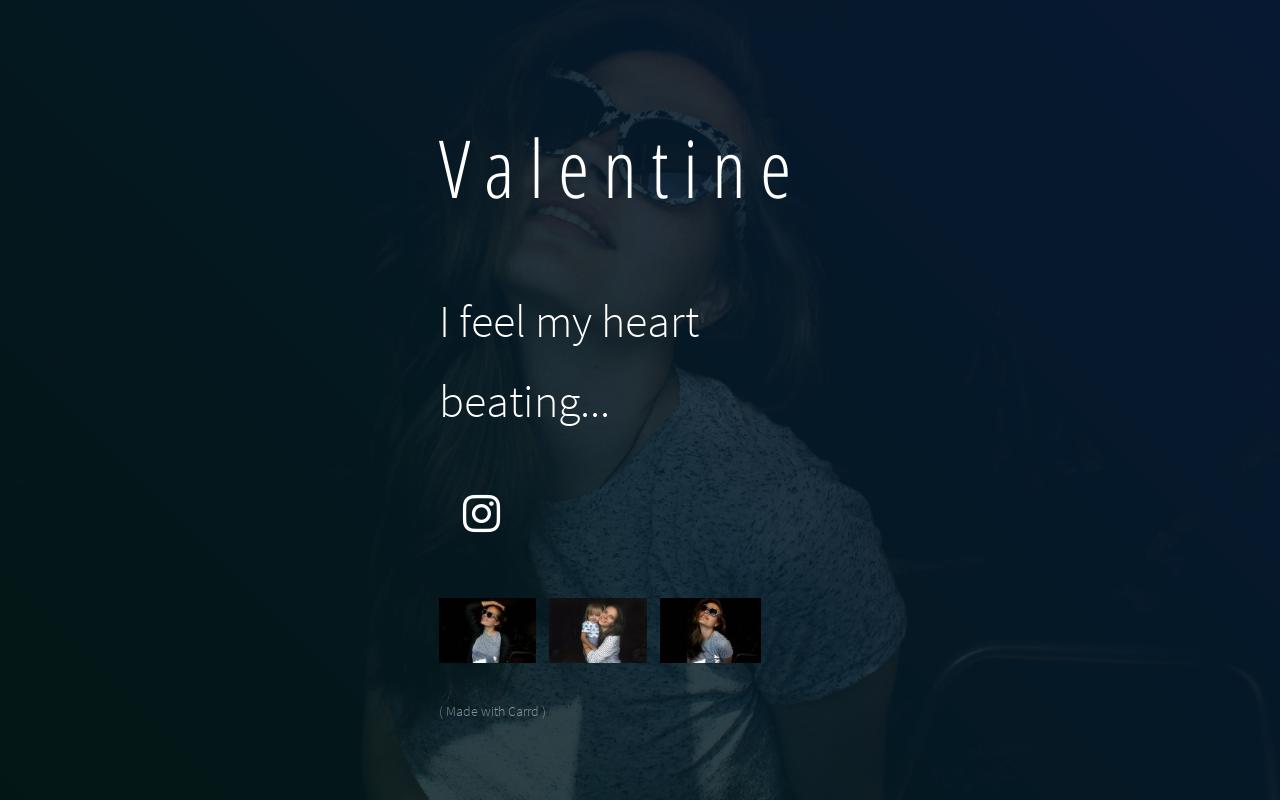 Carrd profile picture for @valentine